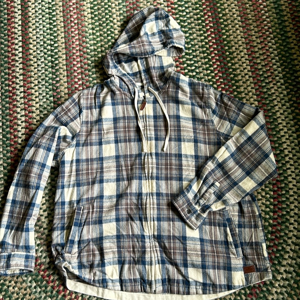 Women’s XL, L.L. Bean, Full-Zip, Flannel, Hoodie